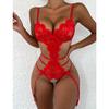 New  Sexy Lingerie Woman Erotic Pajamas Lace Open Crotch Sex Clothes Babydoll Erotic Transparent Body Sexy Lingerie  Dress
