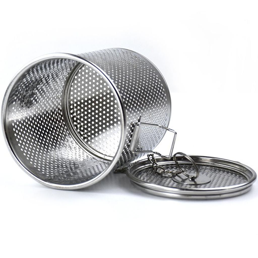 Stainless Steel Brine Basket Spice Seasoning Strainer Seasoning Tea Ball Infuser Soup Filter Tool Cooking Strainer Mesh Basket
