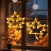 Autumn Decoration Light with Suction Cup IP55 Waterproof Easy to Install Battery Operated Halloween Decorative Window LED Light
