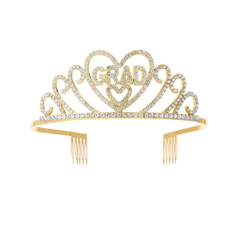 Shoulder Strap Crown Suit Graduation Prom Party Etiquette Belt Rhinestone Headband