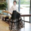 New Chinese-style red woven gold makeup horse dress, Guofeng Ming-made Hanfu women's heavy industry skirt, daily commute
