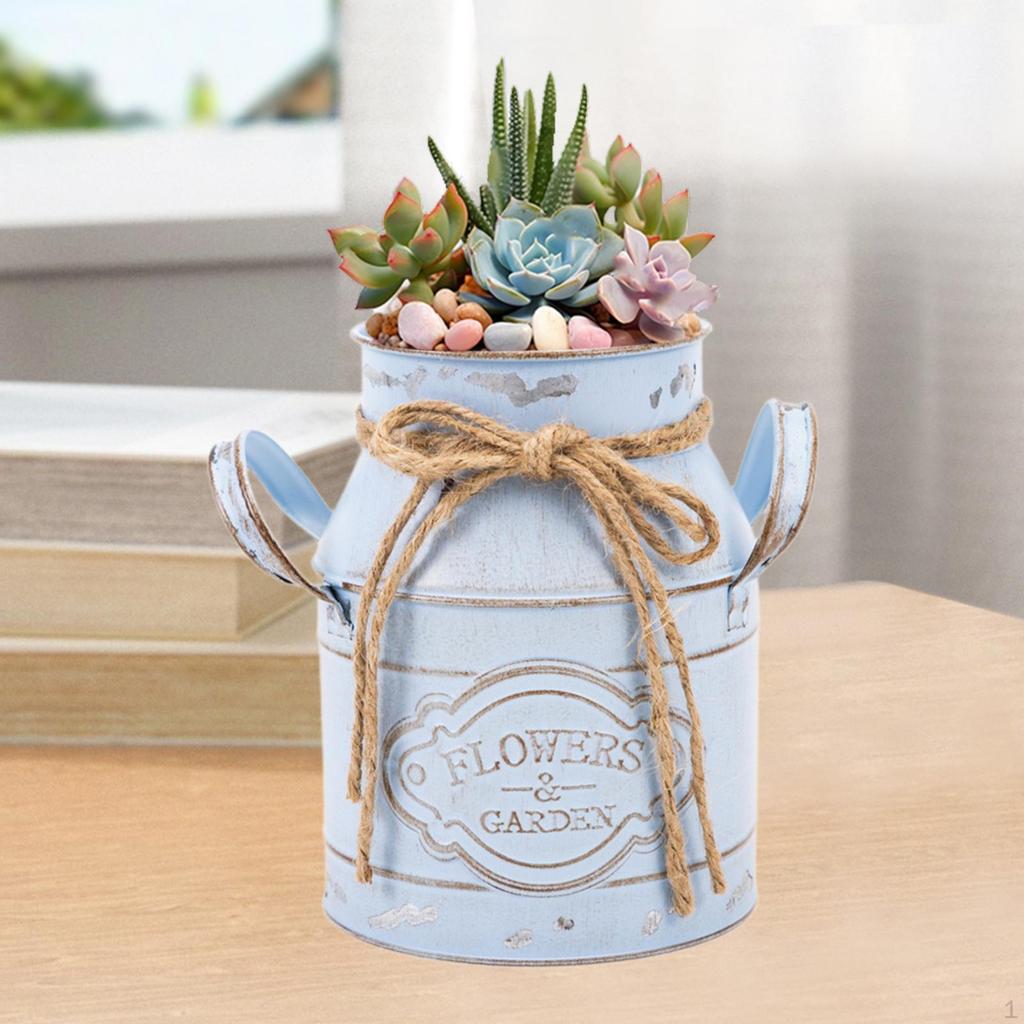 Milk Jug Planter for Floral Arrangements Home Decor