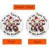 Cow Christmas Tree Ornament 2D Acrylic Winter Holiday Farmhouse Decorations Barn Ornaments For Christmas Tree Decorations For