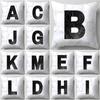 Living Room Sofa Pillow, Office Seat, Lumbar Pillow, Bedside Pillow, Simple Letter Printed Pillow Case, Home Furnishing
