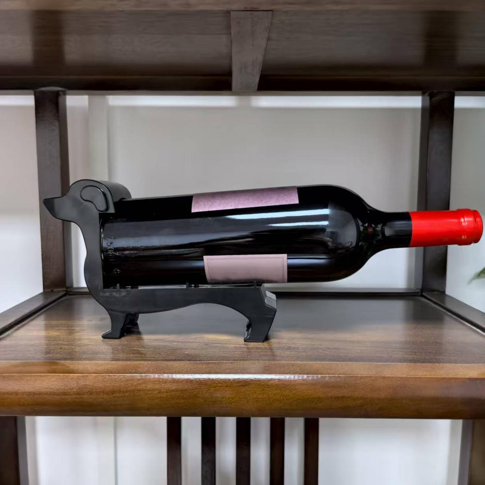Dog-shaped Wine Holder Dachshund Wine Bottle Display Stand Home Kitchen Bar Dining Table Desktop Decor