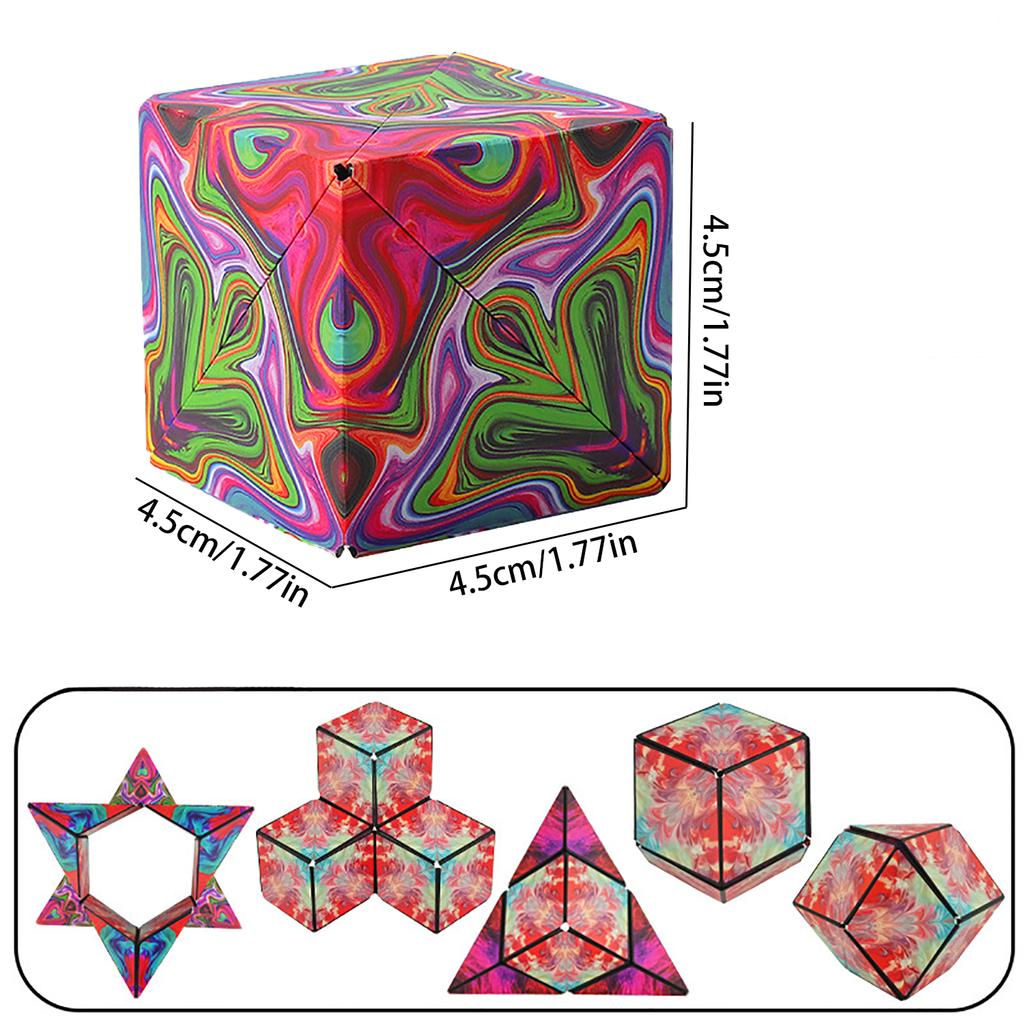 3D Solid Geometry Cube, Magnetic Versatile Puzzle Toy, Parent-Child Interaction