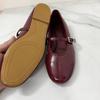 High Quality Women Flats Patent Leather Buckle Strap Elegant Soft Sole Plus Size  New Summer Trendy Ladies Mary Jane Shoes