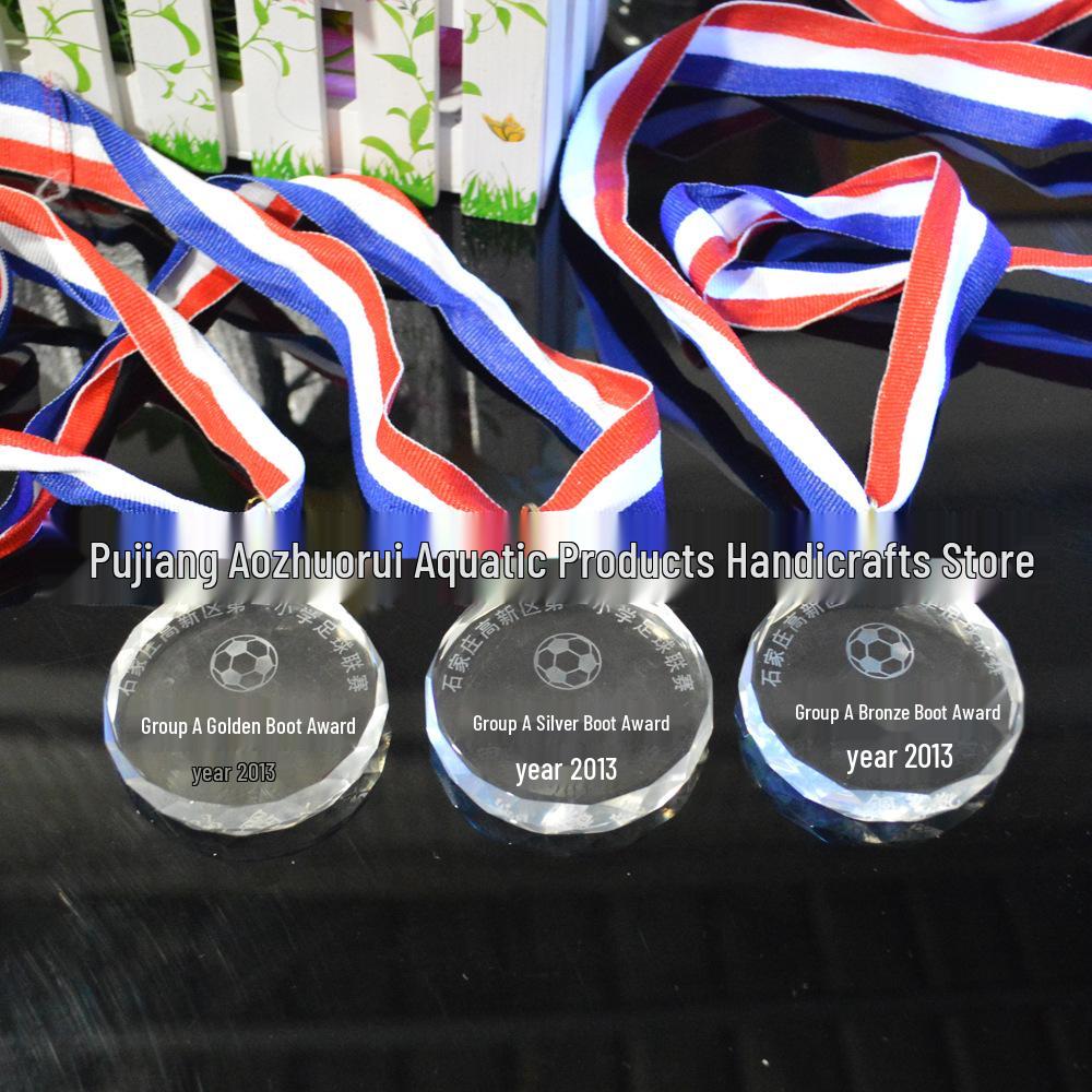 Custom Crystal Engraved Plaques & Medals for Students & Sports