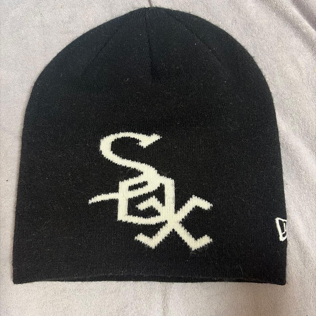 Used white sox beanie