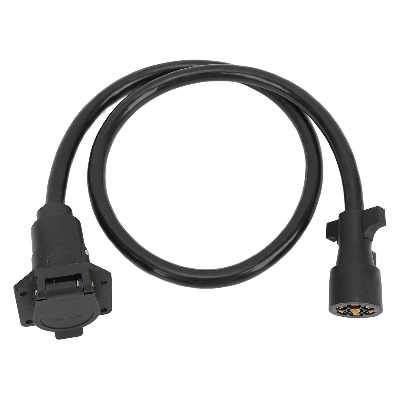 

3 фути 7-контактний джгут проводів для причепа, термостійкий 7-контактний з єднувач для проводки причепа, подовжувальний дріт для RV