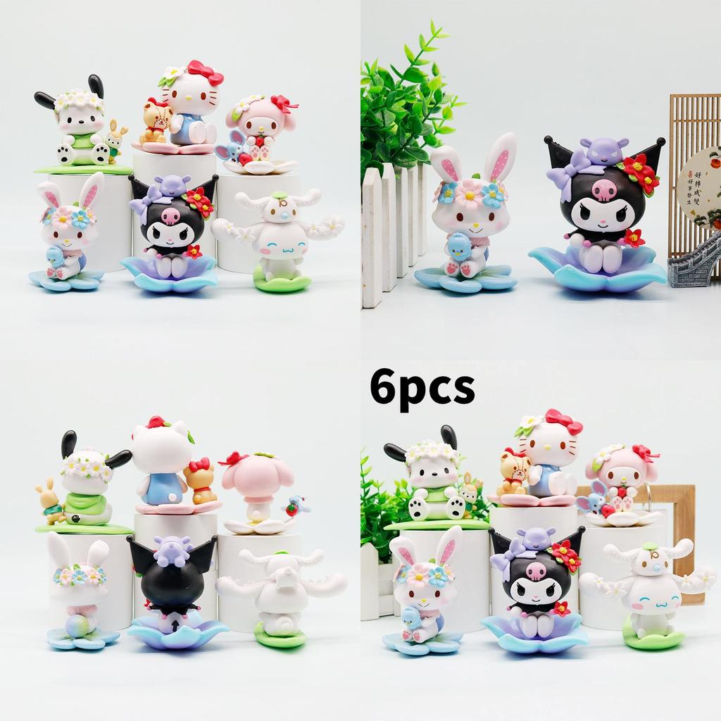 Flowers Melody Pvc Car Dashboard Decor Figurine For Kids And Teens