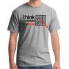 Men's and Women's T-shirts Think Outside the Box Three Gewinnt Xxo Circle And Cross Patter Comedy