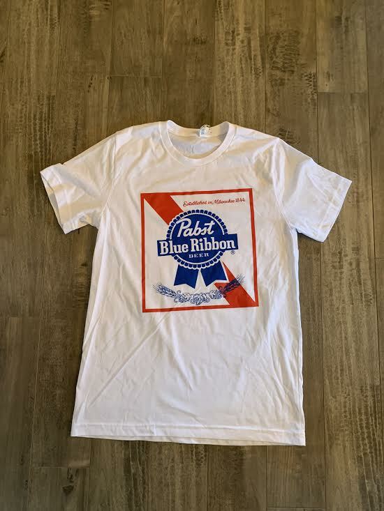 Officially Licensed Pabst Blue Ribbon Beer T Shirt Unisex T-Shirt XXL
