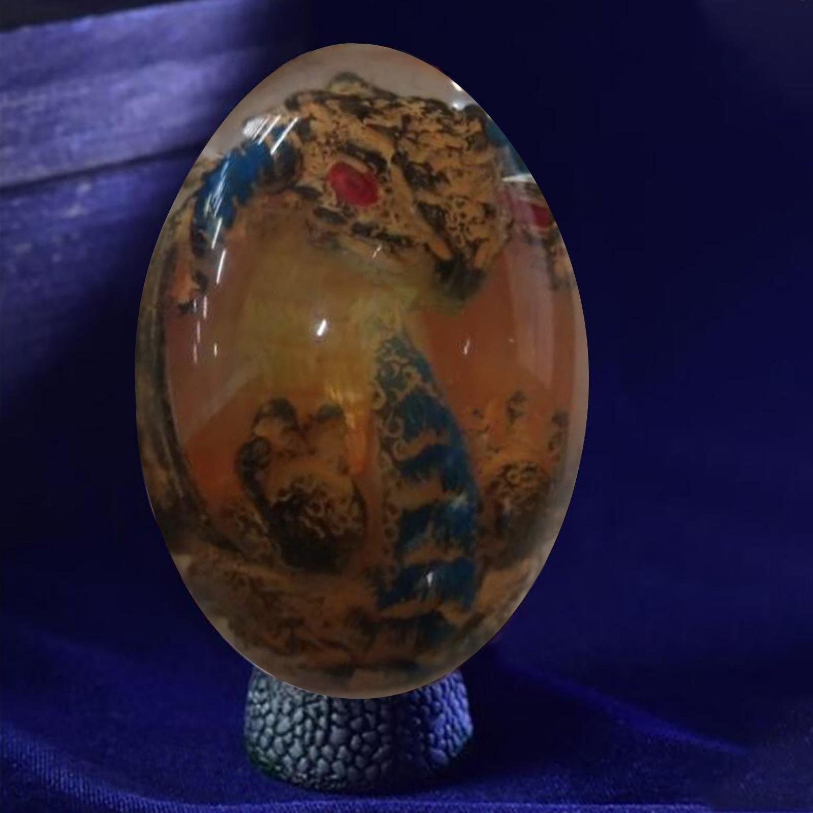 

(Софиелес)Прозрачная скульптура из смолы с кристаллами дракона, настольные украшения синий