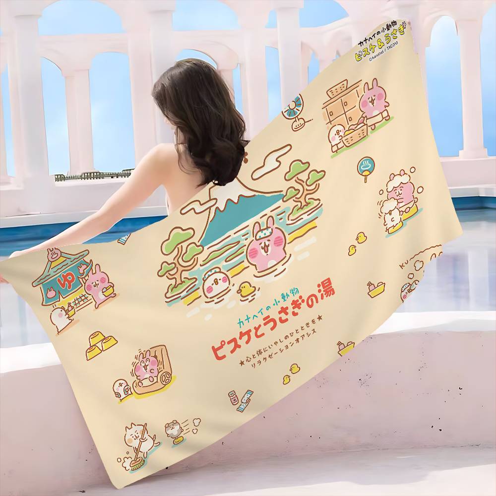 I-Illustrator K-Kanahei Big Microfiber Beach Towels Quick Dry Towel Sand Beach Towels Pool Towel for Travel Swim Pool Yoga
