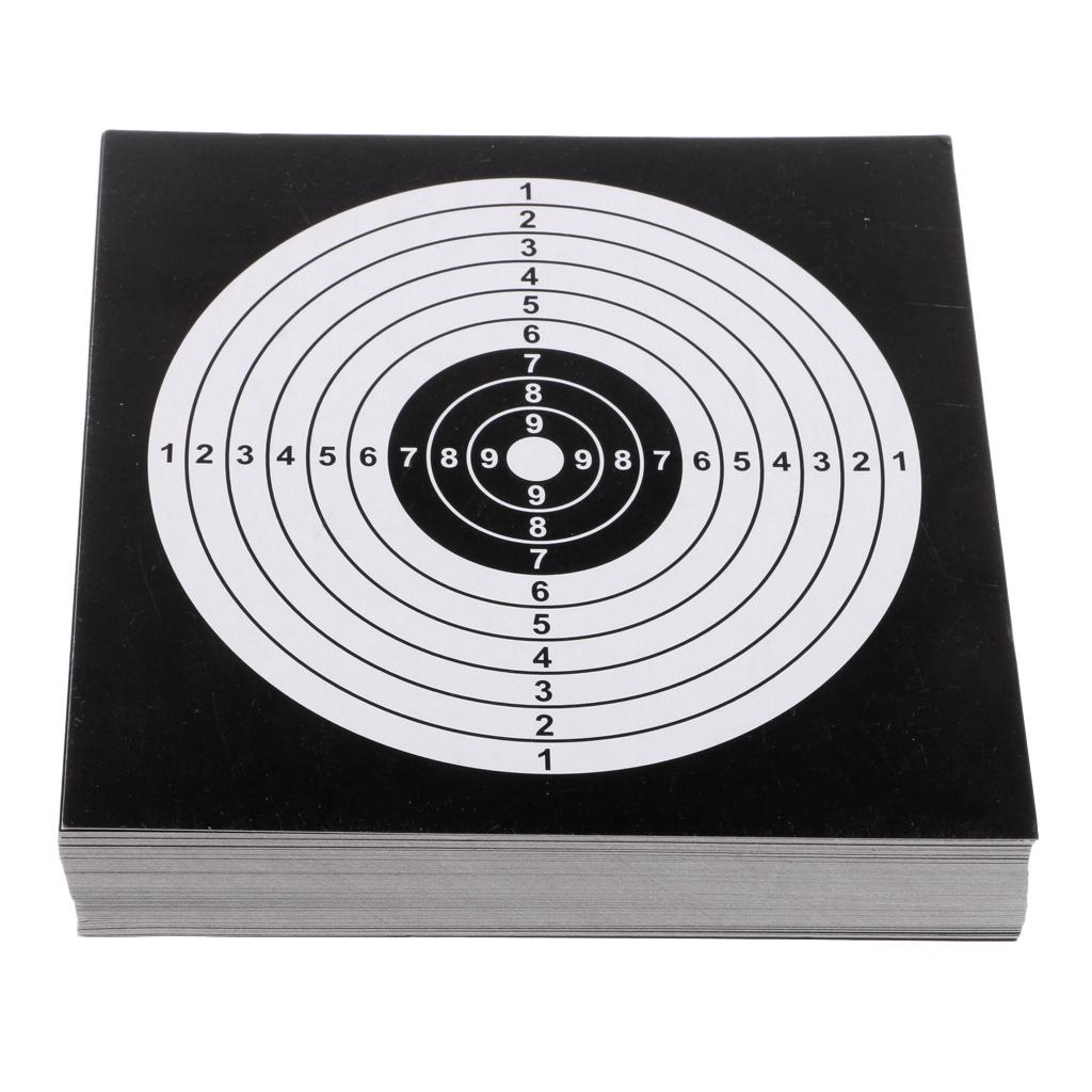 10pcs Outdoor Archery Target Paper Face for Arrow Bow Shooting Hunting FM