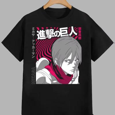 Attack on Titan Anime T-Shirt Unisex Damen Kurzarm Lässige T-Shirts Baumwolle Streetwear Cosplay Lässig 20256 Neu Kleidung Hip Hop