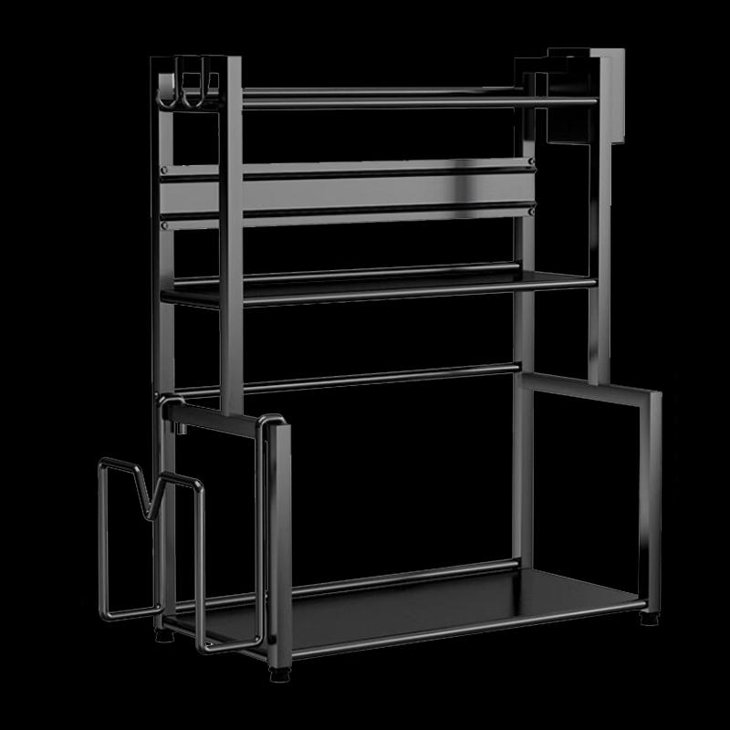 Modern 3-Tier Kitchen Spice Rack with Knife Holder