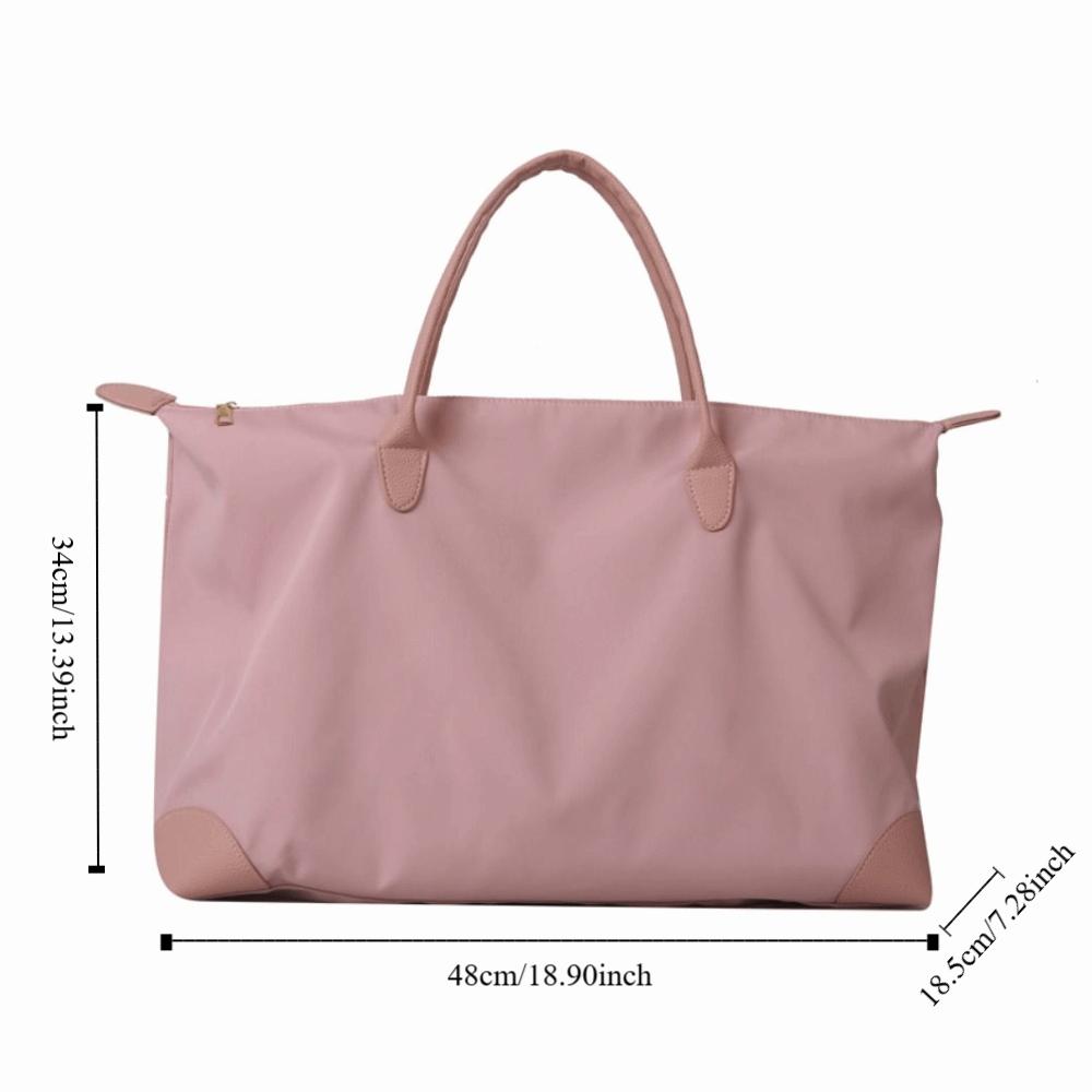 Large Capacity Oxford Tote Bag Solid Color Simple Underarm Bag Nylon Shoulder Bag  Streetwear