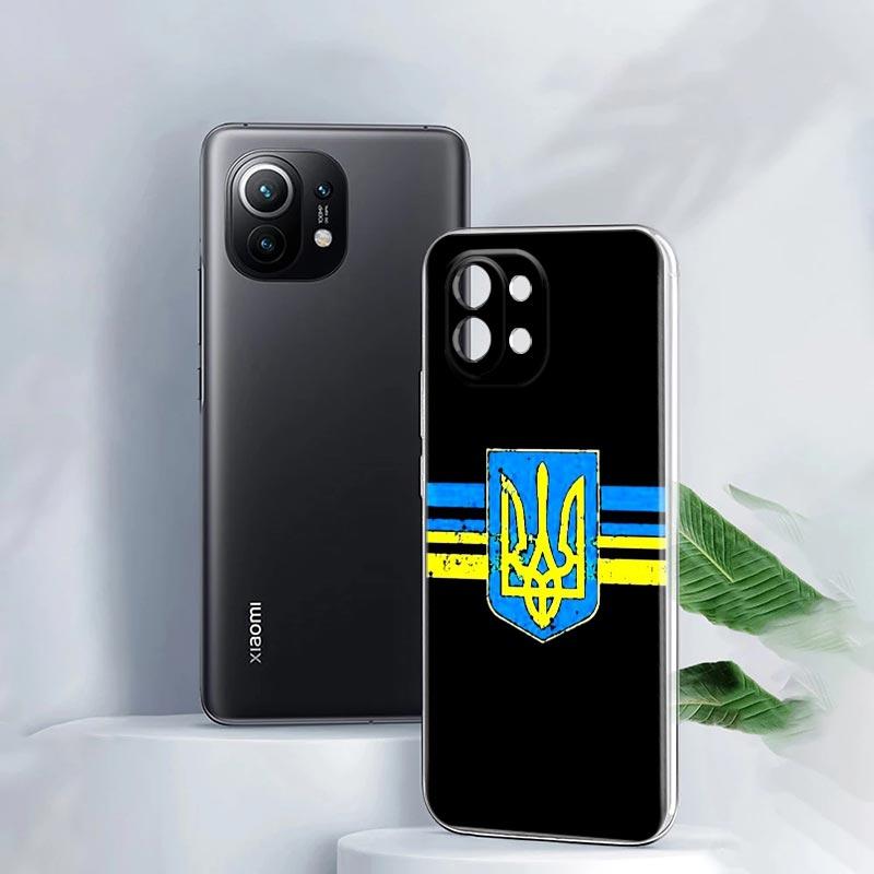 Ukraine Flagge Silikonhülle Für Xiaomi Mi 11 Note 10 10T 9 9T 12 Pro Lite Poco X3 F3 M3 Klare Hülle Redmi 9 9A 9C 10 Hülle Ukraine