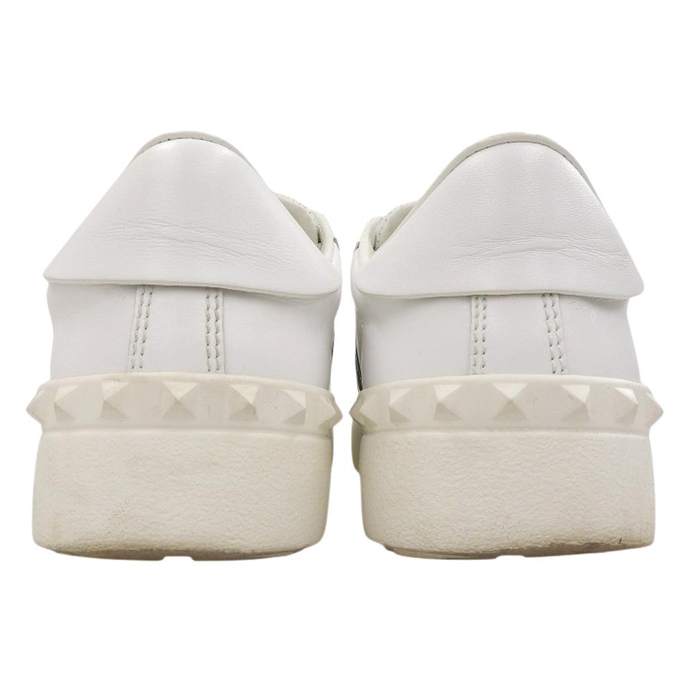 Valentino Garavani Garavani Women's Leather Open Sneakers, White, 9.3 inches, N781W1 shoes 36 1/2 whiteUsed