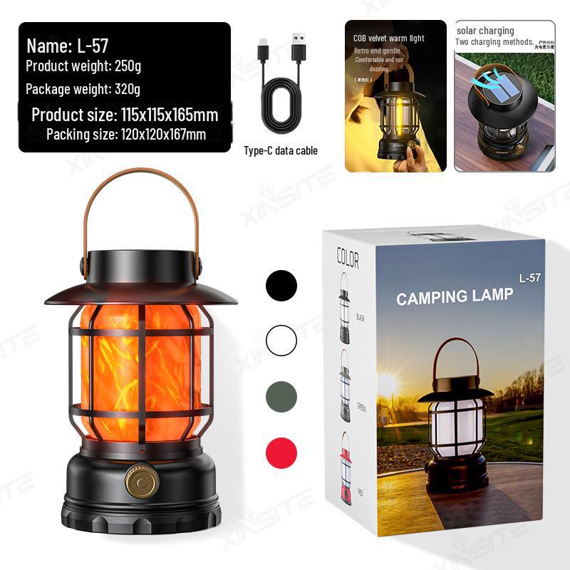 "Hot Sale Multifunctional Waterproof Retro COB Lantern: Portable Outdoor Camping & Household Tent Lamp"