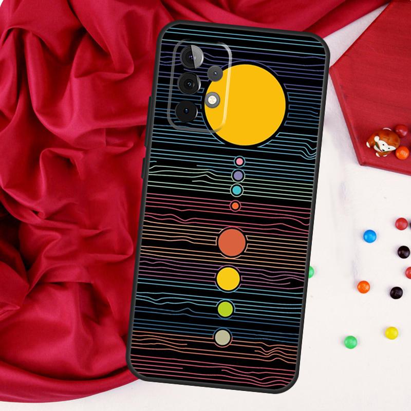 Space Planets Solar System For Samsung Galaxy A55 A53 A33 A13 A35 A15 A36 A56 A26 A16 A22 A32 A52 A54 A34 A06 A05 Case