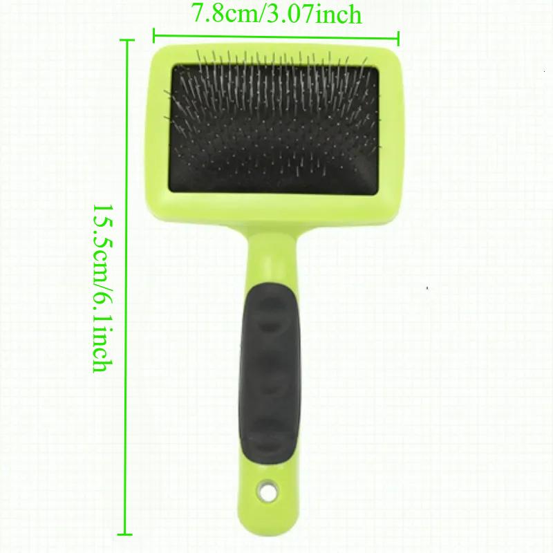 Dog Brush Pet Hair Remover Massage Cat Comb Pet Grooming Dog Hair Brush Stainless Steel Comb Dogs Hair Knot Opening Pet Products