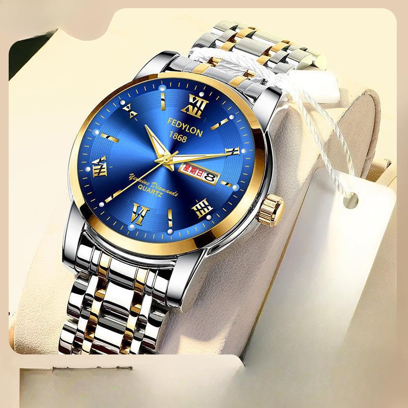 Ceasuri de mână pentru bărbați, impermeabile, curea din oțel, casual, cuarț mecanic automat, ceas de afaceri