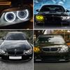 4Pcs RGBW Angel eyes Kit Halo Rings Cotton Light For BMW E90 Dynamic Daytime Running Lamps Bluetooth App Control Car Accessories