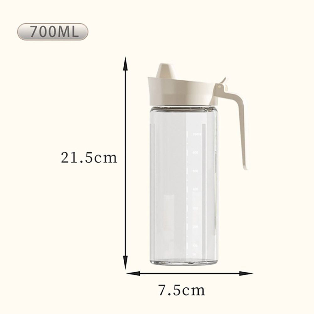 Curved Handle Glass Oil Dispenser 500ML Oil Bottle New Seasoning bottle Restaurant