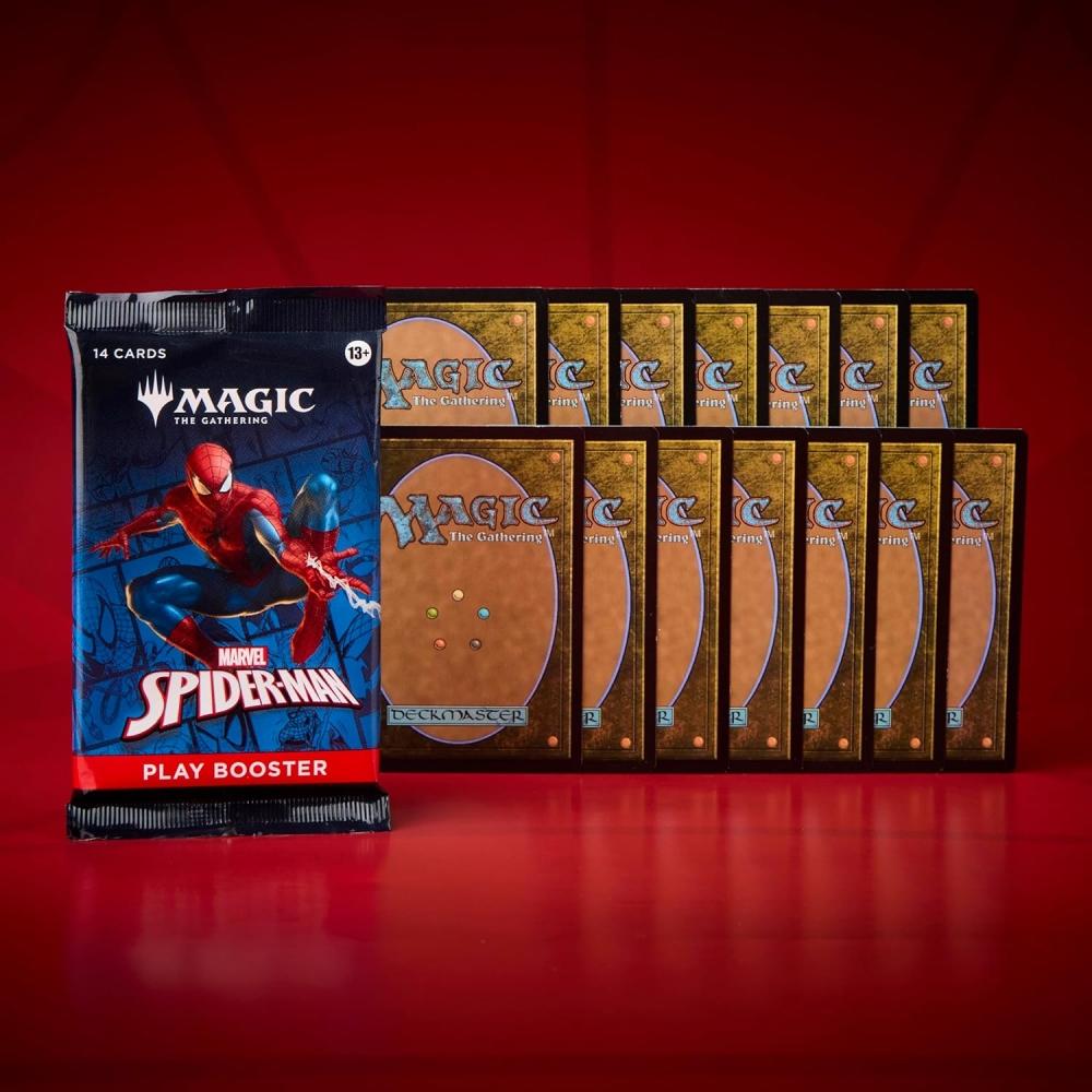 Magic  The gaThering Homem-Aranha Play Booster Versão Inglesa Caixa Com 30 Pacotes