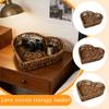 2026 New, Heart Shaped Woven Storage Basket, Woven Heart Basket, Love-shaped Woven Basket, For Valentine's Day