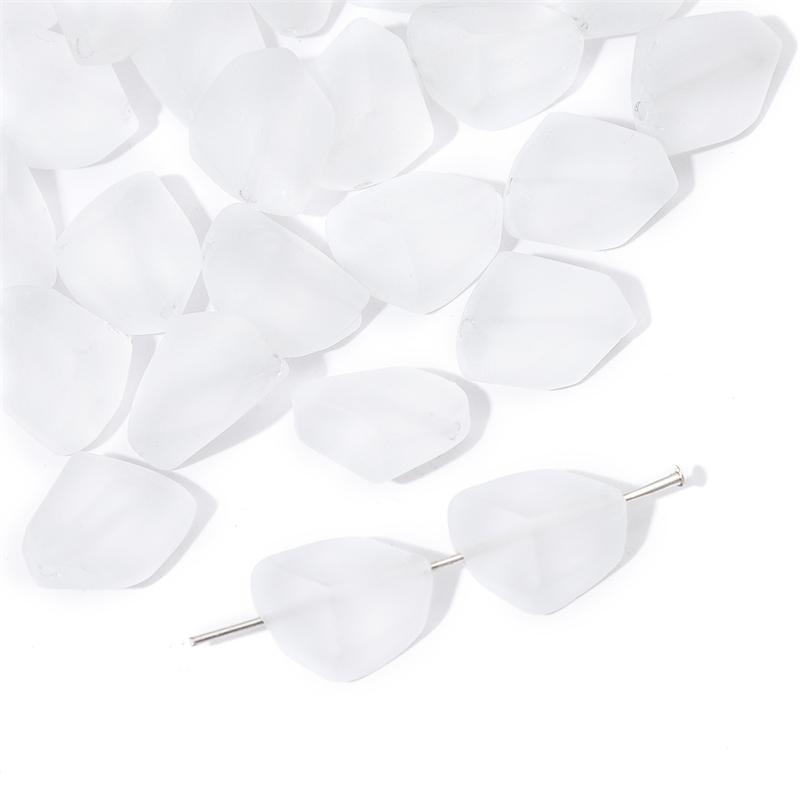 

Хрустальные стеклянные бусины с плоским камнем, матовая поверхность, свободные бусины-разделители для DIY ожерелья, браслета, изготовления ювелирных изделий 10pcs белый