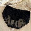 Pure Desire Little Peach Lace Panties: Antibacterial Mulberry Silk Crotch, Mid-Waist Triangle Briefs for Women