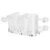High Transparent Acrylic In and Out Water Pipe Fixation Clamp Single Hole for Fish Tank