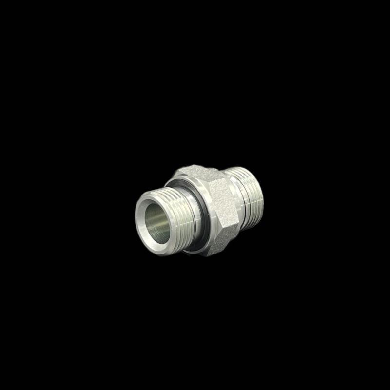 1B-2WD Hydraulic Hose Connector, Male G Thread, Includes Rubber Gasket & ED Ring Seal.