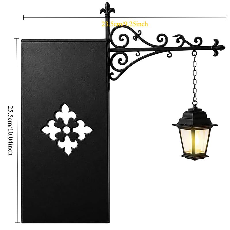 Halloween Gothic LED Wall‑Mounted Night Light, Retro Metal Bookshelf Reading Lamp, Spooky Home Room Wall Decor Ornament
