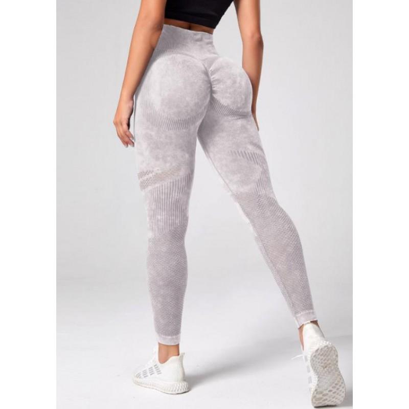 Womens High Waist Seamless Yoga Pants Sand Washed Tight Workout Leggings Running Fitness