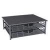 Coffee Pod Drawer Holder Coffee Pod Storage Organizer 72 Pod Capacity 2 Tier Sliding Pods Storage Drawer for Kitchen