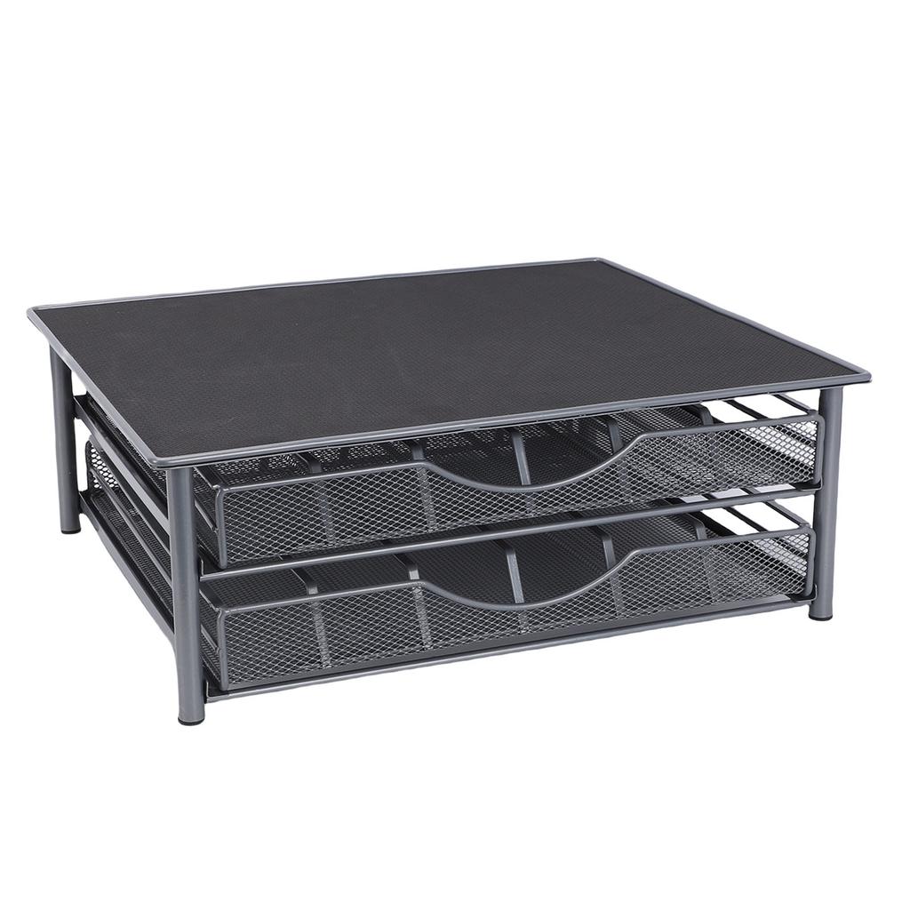 Coffee Pod Drawer Holder Coffee Pod Storage Organizer 72 Pod Capacity 2 Tier Sliding Pods Storage Drawer for Kitchen
