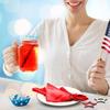 12 Pcs Patriotic Napkin Rings Red White Blue Wooden Star Napkin Rings Reusable