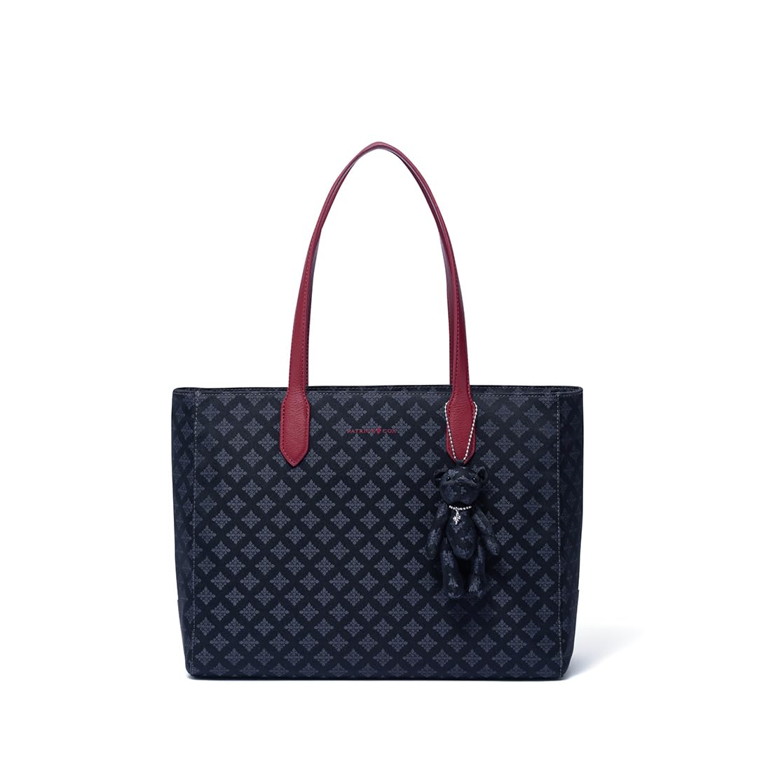 

Patrick Cox Color Quartet 2 Tote Bag, Women s, with Original Charm, Colored Handles, Lightweight, PXLHDEH1, Red