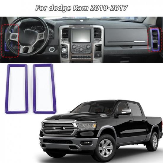 

Center Console Side Air Vent Outlet Cover Trim For Dodge RAM 1500 2010-17 Purple
