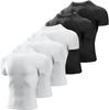 Men's Compression Shirts 5 Pack,Short Sleeve Athletic Compression Tops Cool Dry Workout T Shirt
