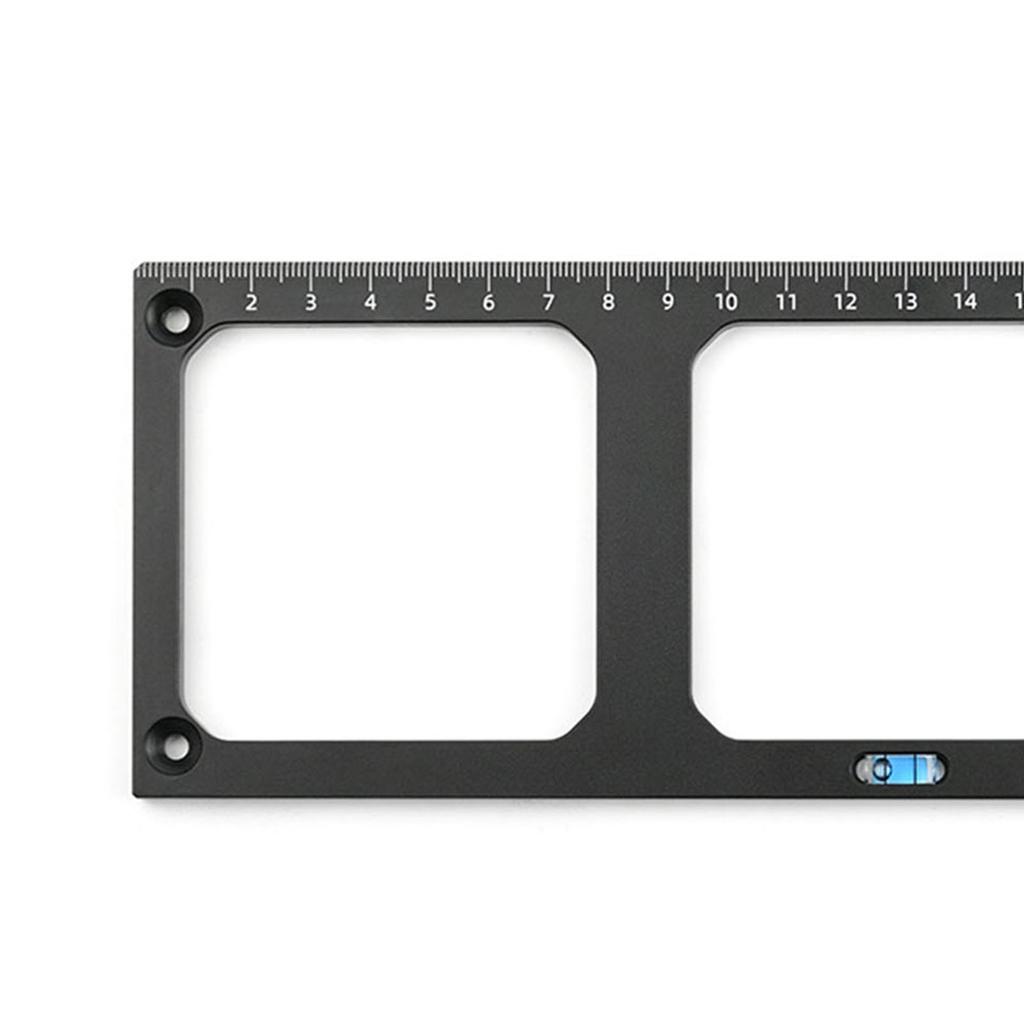 86 Type Switch Socket Template 3 Square Holes Socket Bottom Box Mounting Locator Aluminum Alloy