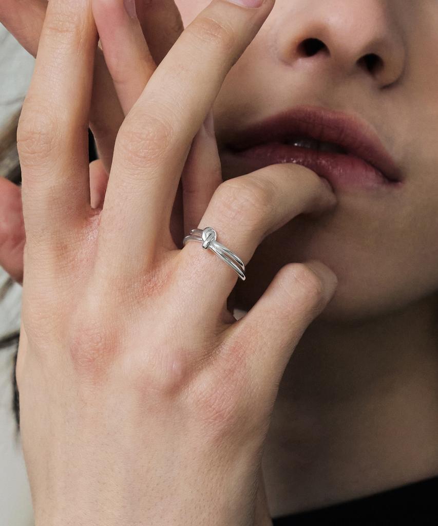 Tou Np027 Double Twist Band Open Ring