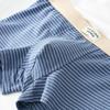 Huajielong Men's Striped Cotton Boxer Briefs
