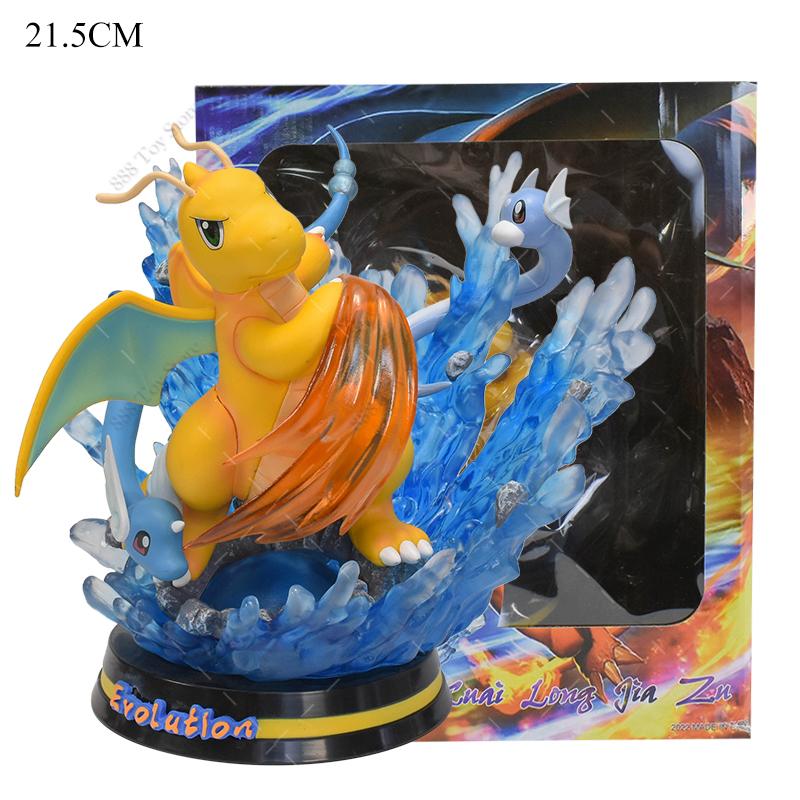 Figure Gk Evolution Of Charizard Greninja Eevee Gengar Mewtwo Mega Charizard X Luminous Action Model Toy Gift Pvc Statue