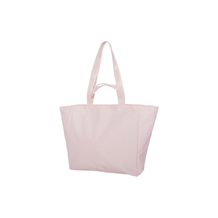 Puma Gold Logo Print Fabric Tote Bag Women Tote Bags Sakura-Pink 076947-02